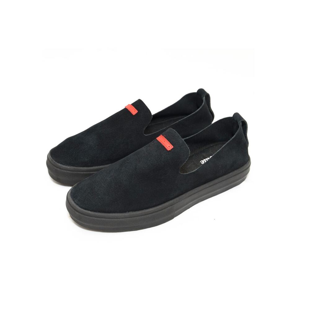 Savale Glover Black Pig Suede Slip-On Sneakers Size Men's 6 Women's 7.5-8
